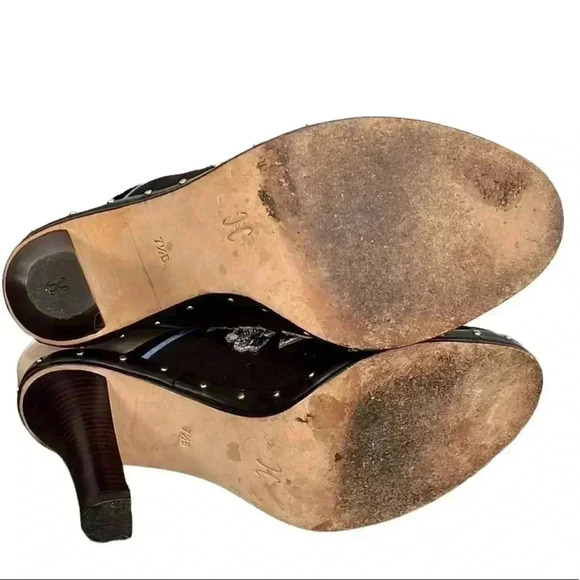 Cole Haan Kyrene Brown Suede Floral Embellished Mule Size 7.5 - Picture 3 of 6